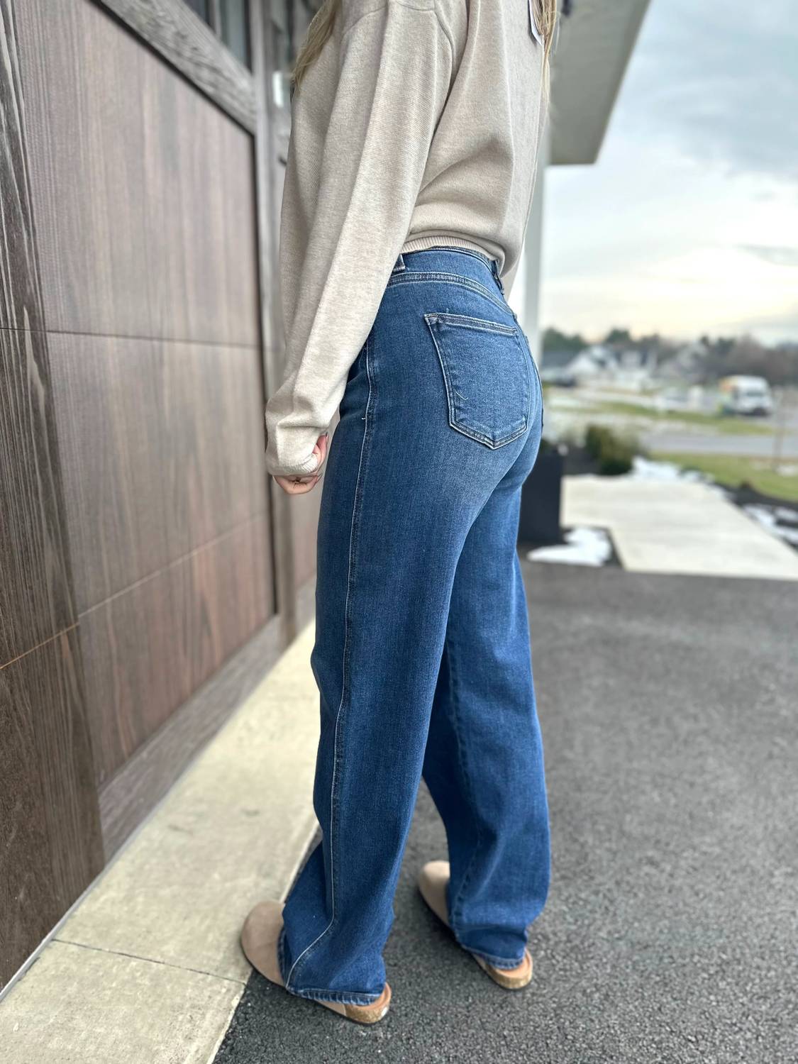 Risen - Racine Tummy Control High Rise Baggy Jeans