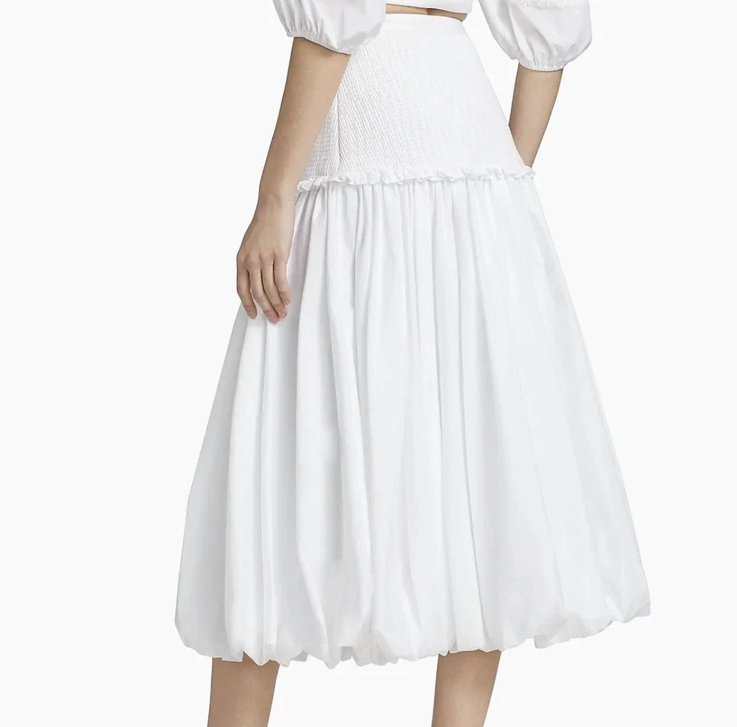 Cinq A Sept - SMOCKED ELLAH SKIRT