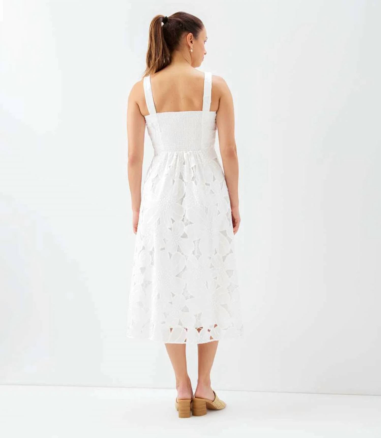 Karen Kane - Embroidered Cut-Out Sundress