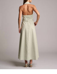 Hevron Eloise Dress in pistachio - women's dress - alternate view