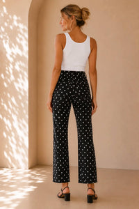 Just Black Denim - High Rise Tonal Crop Flare Pants