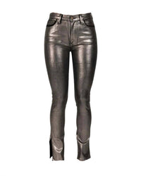 Derek Lam 10 Crosby - Tootsies High Rise Metallic Coated Jeans