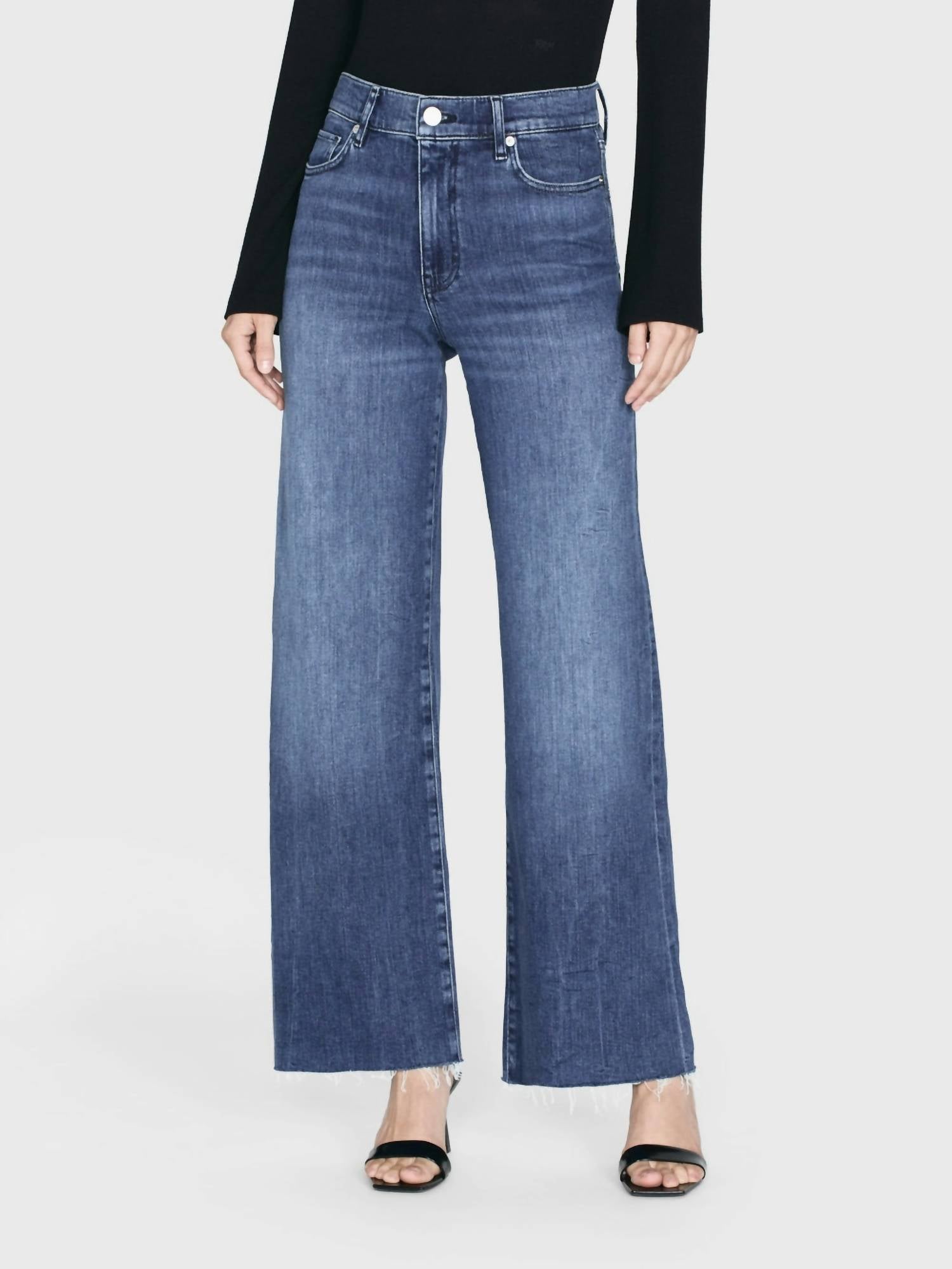 Frame - Le Slim Palazzo Raw Jeans