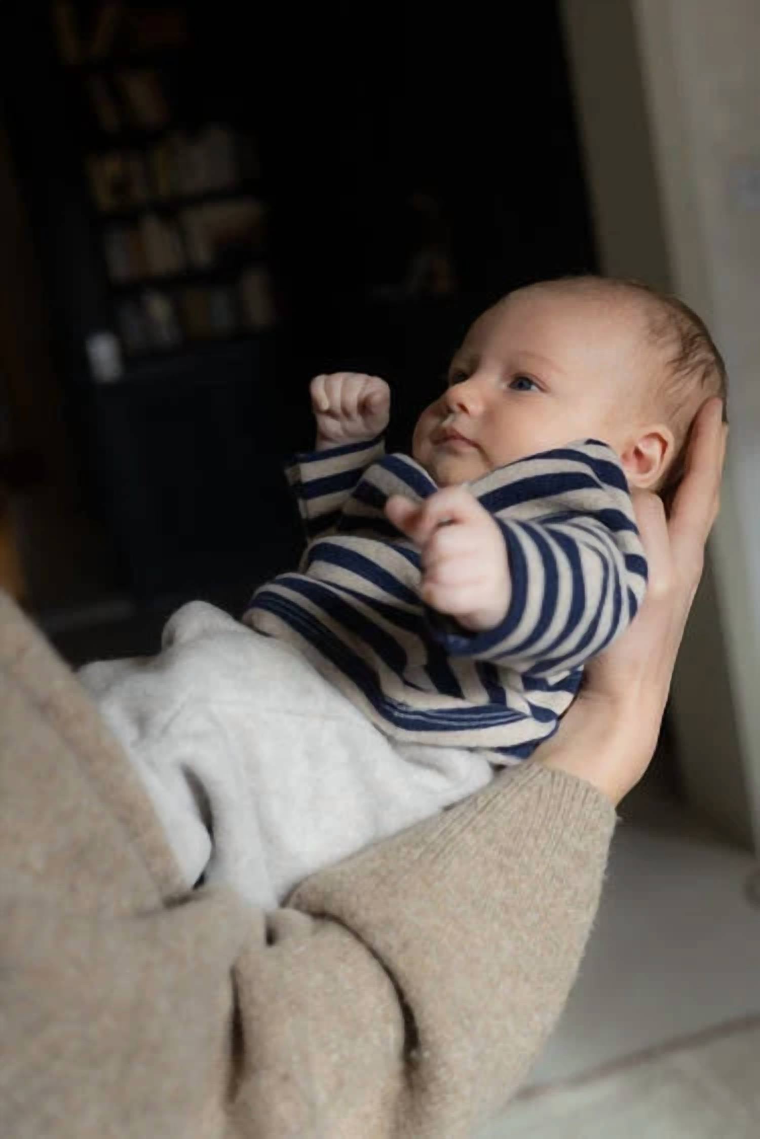 Cozmo - Boys Soft Striped Newborn Top