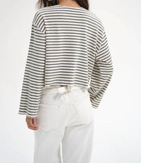 Lna - Kincaid Long Sleeve Stripe Cardigan