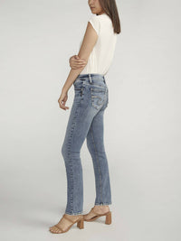 Silver Jeans Co - Elyse Mid Rise Straight Leg Jeans