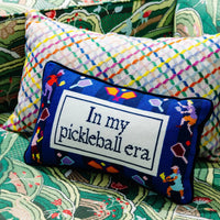 Furbish Studio - In My Pickleball Era Needlepoint Pillow