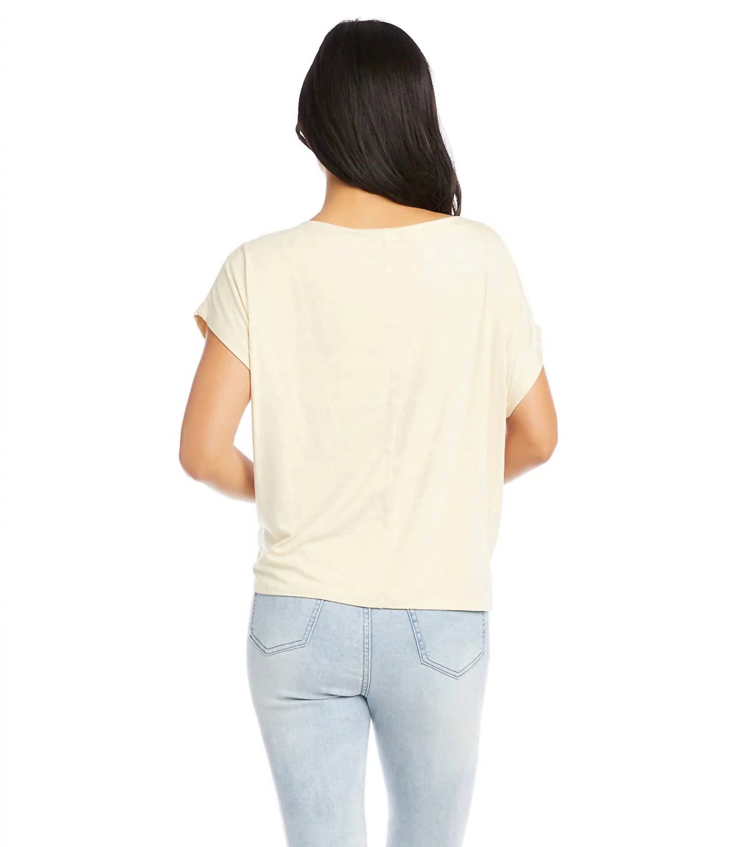 Karen Kane - Beasley Boatneck Tie Front Top