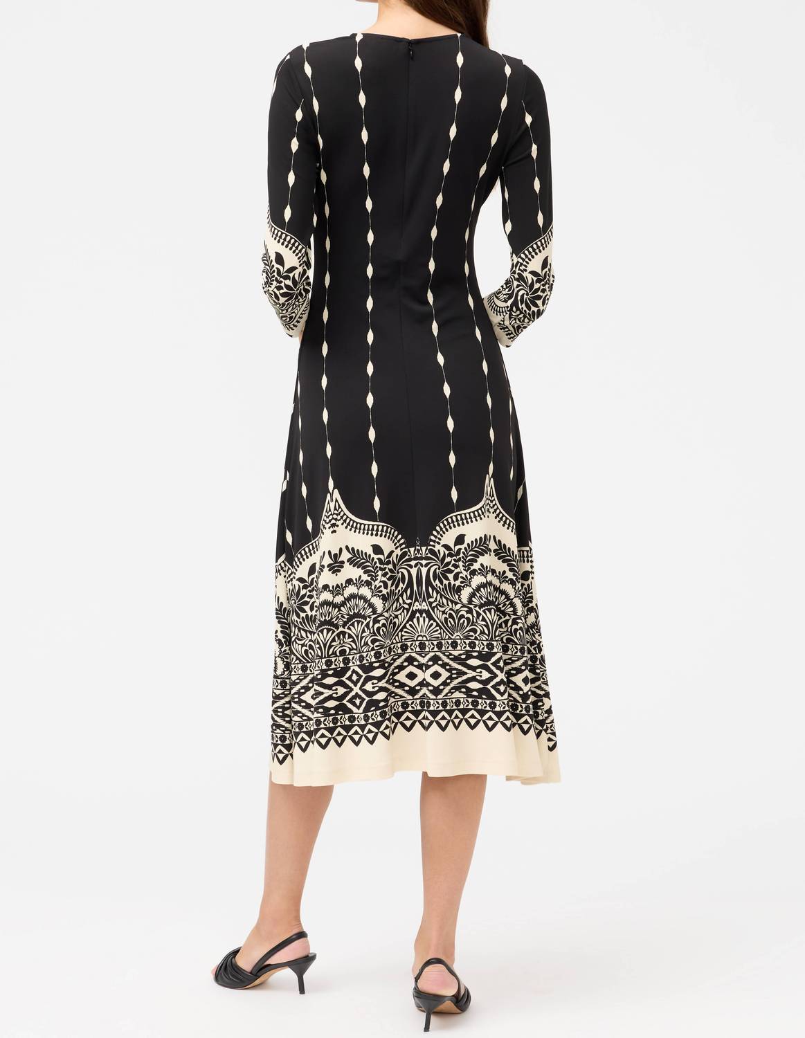 Johnny Was BELLAMY MIDI DRESS in lilith - women's dress - alternate view
