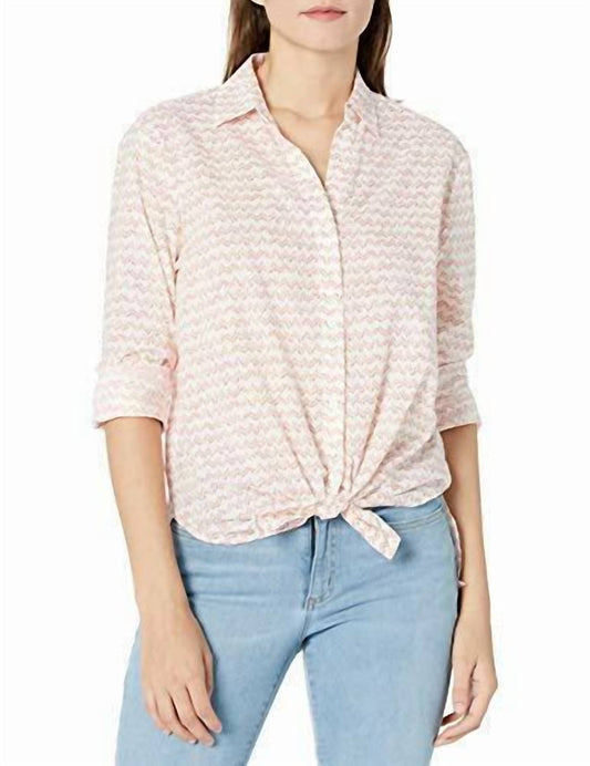 Nydj - Women's Sand Dunes Print Classic Lawn Shirt