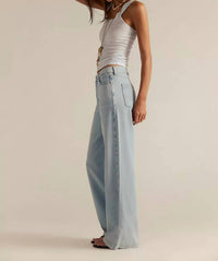 Free People - Wide-leg Stride Jean