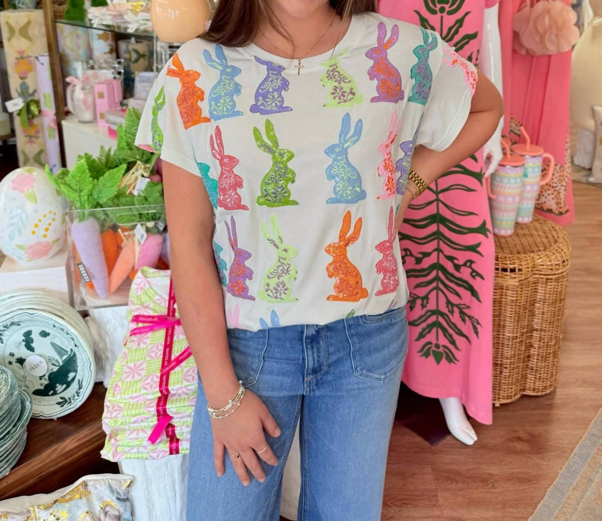 Queen Of Sparkles - Easter Bunny Tee