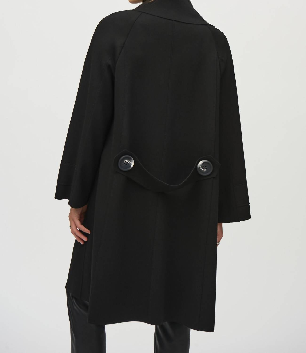 Joseph Ribkoff - Shawl Collar Open Front Long Coat