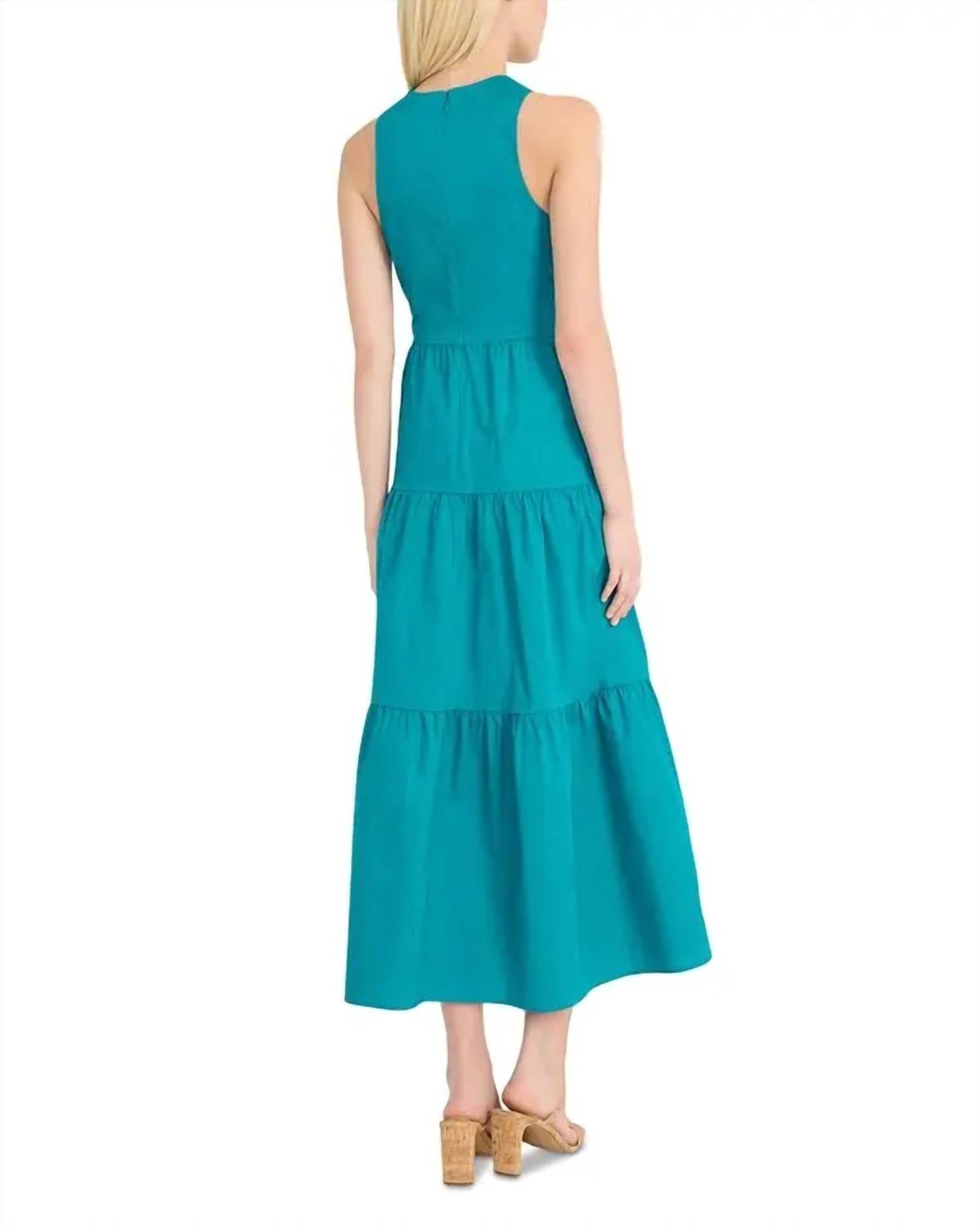 Donna Morgan - Halter Tiered Maxi Dress