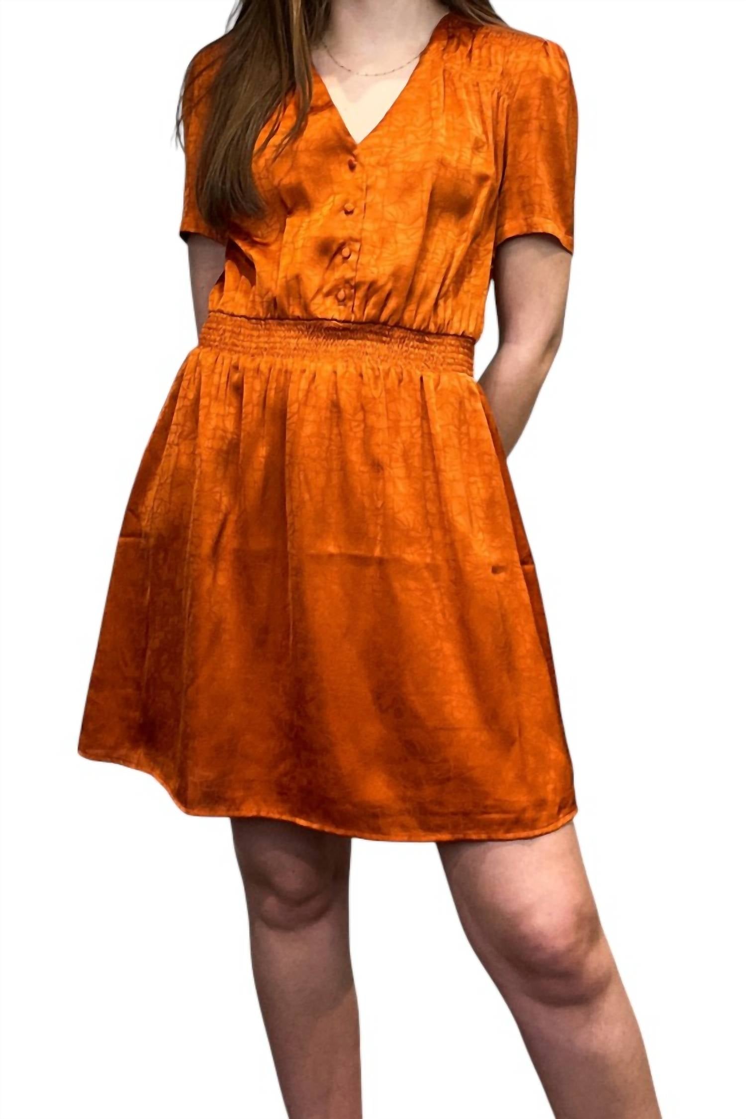 See U Soon - Short And Sweet V-neck Mini Dress