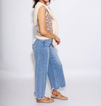 Entro - Chic Leopard Mock Layer Top