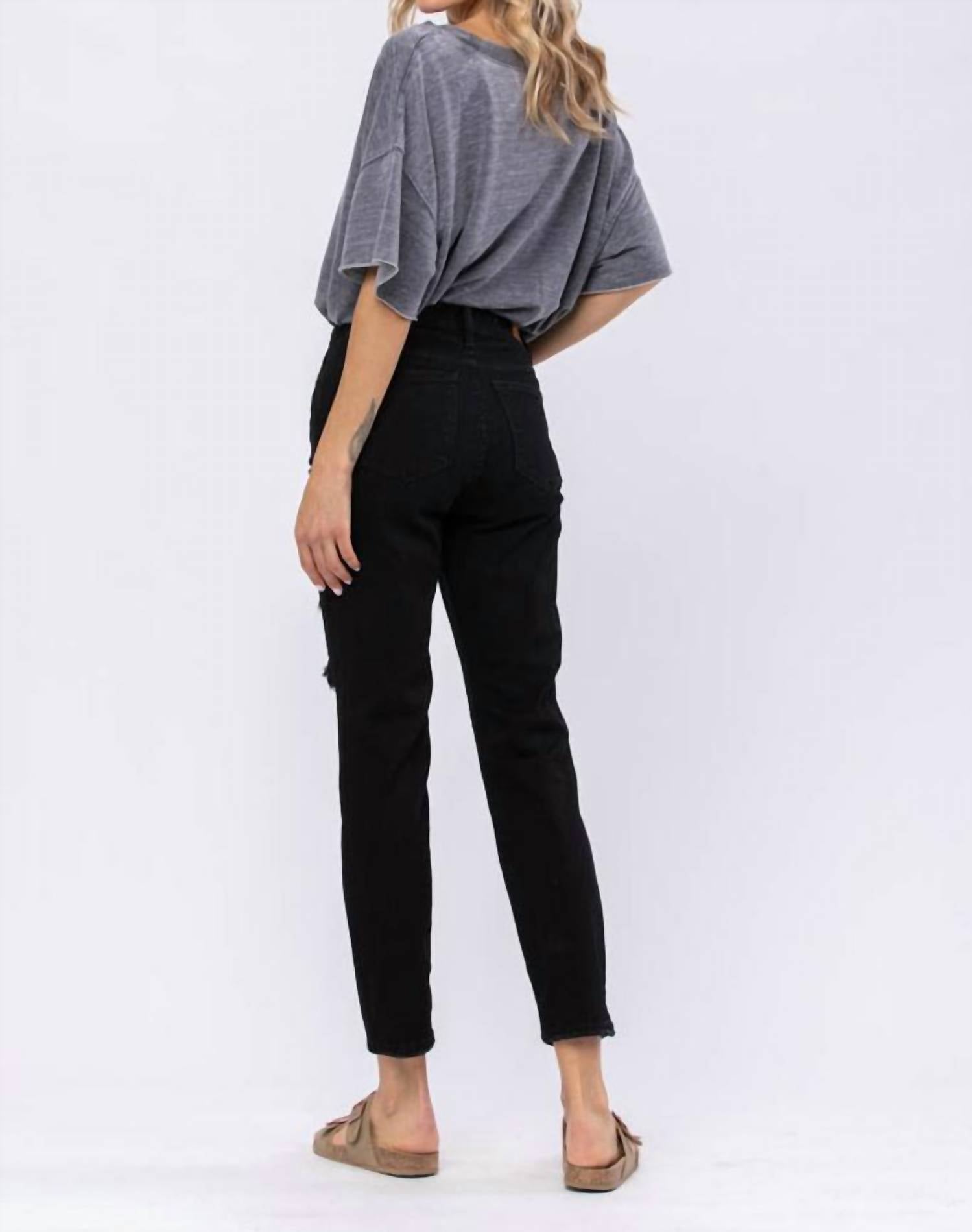 Judy Blue - Destroyed Boyfriend Jeans - Plus