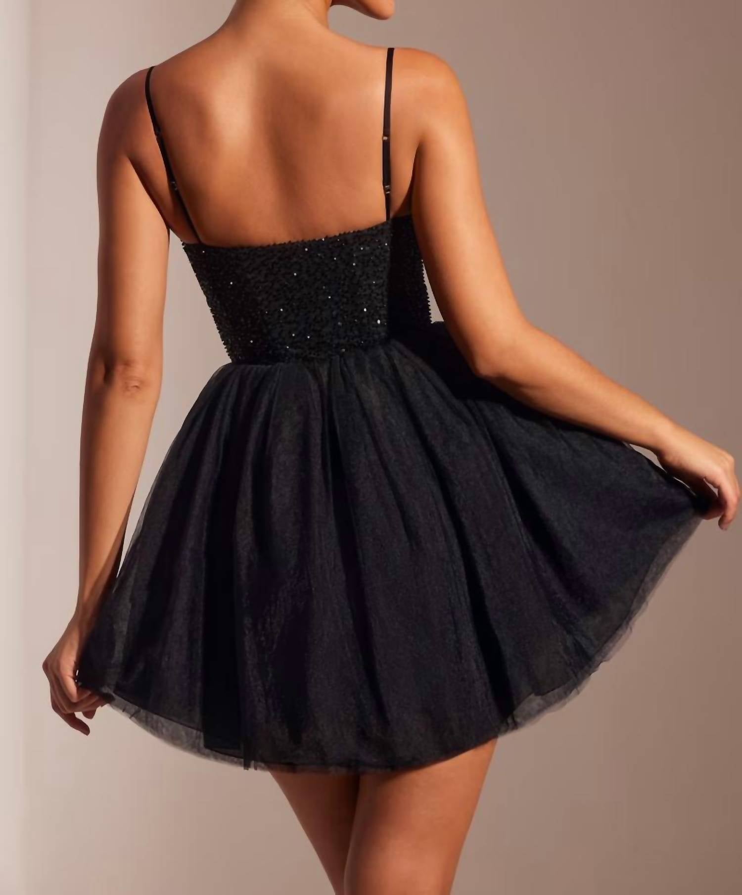 Oh Polly - Corset Tulle Skirt Mini Dress