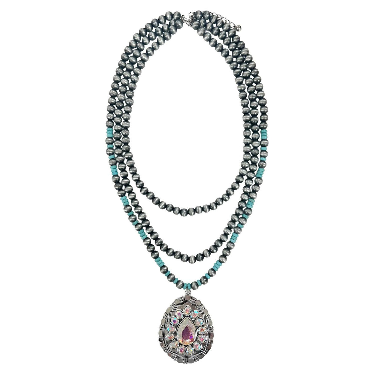 Grace + Emma - Women's Layered Statement Southwest Style Necklace