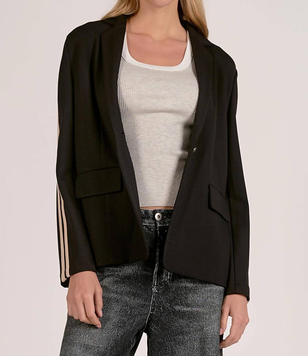 Elan - Track Stripe Blazer