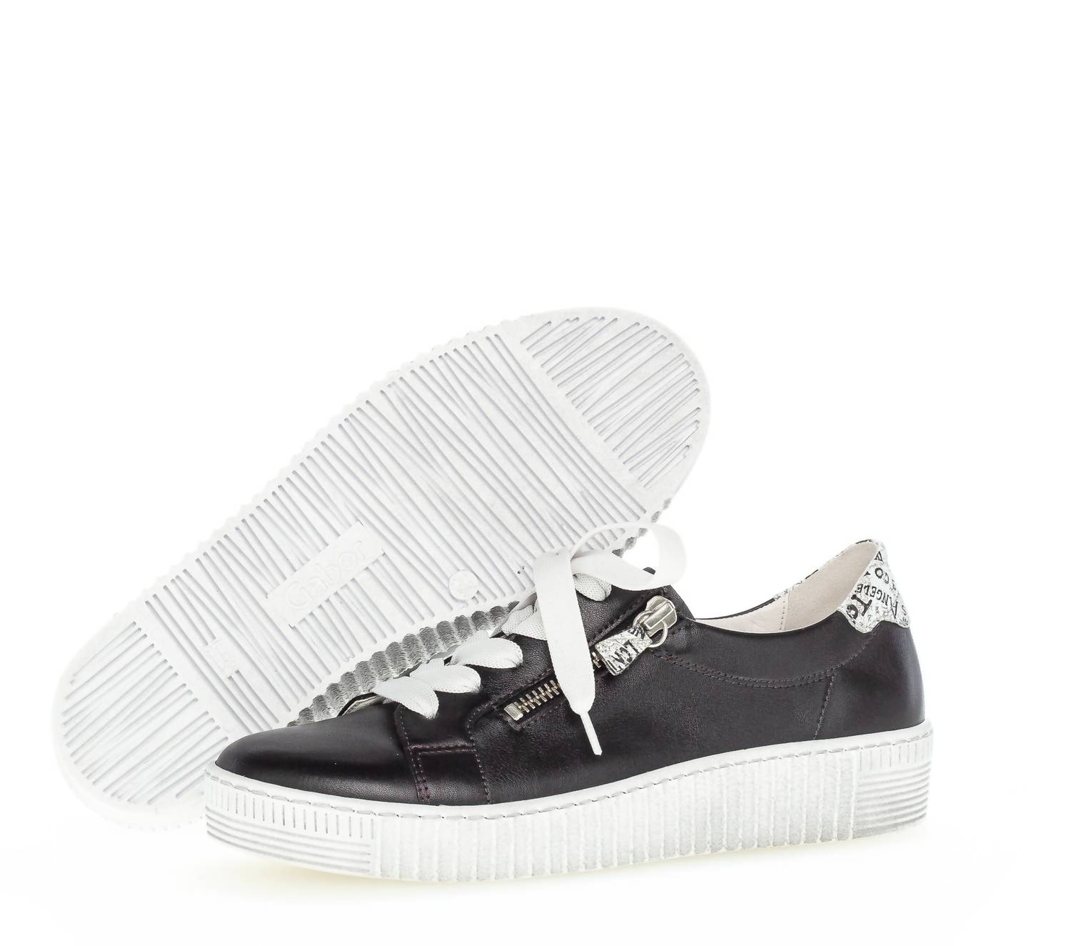 Gabor - Women's Leather With Side Zip Sneaker