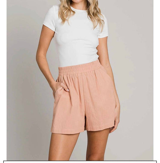 Curvy Size Casual Shorts with pockets