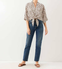 Fifteen Twenty - Women's Bernice Tie Front Blouse