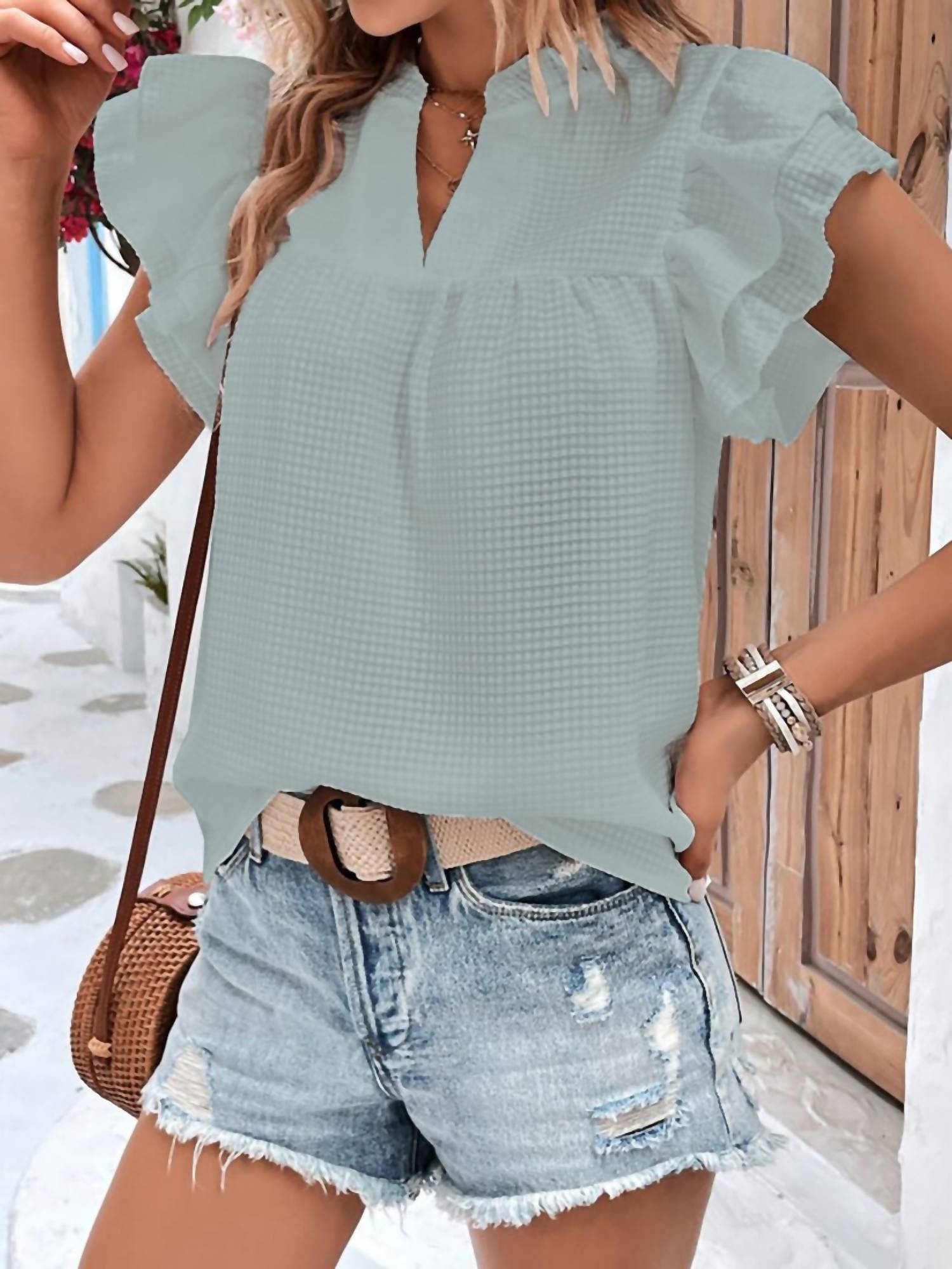 Miss Sparkling - Ruffle & Go Blouse