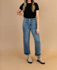 So Me - Vessie Frayed High Rise Jeans
