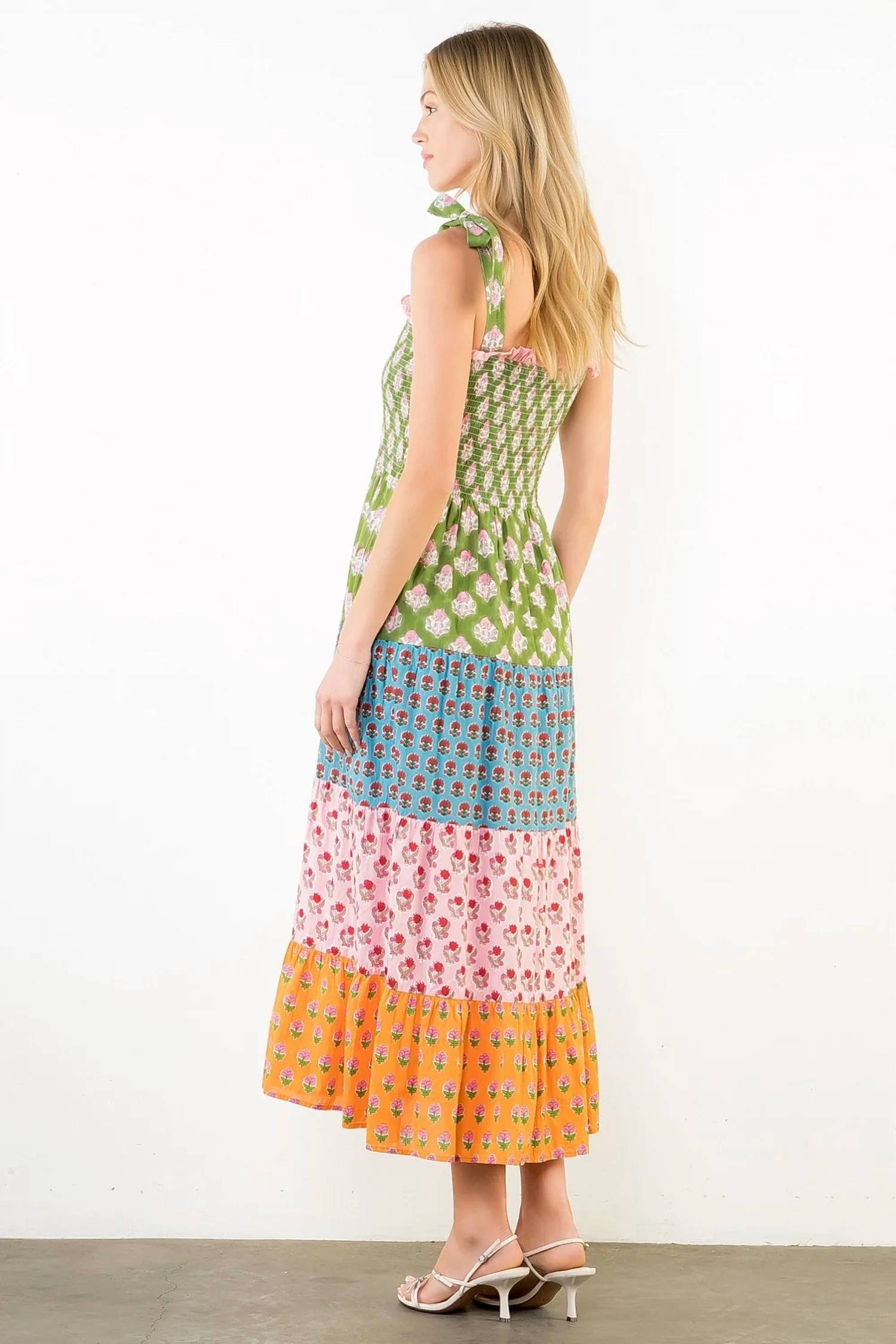Thml - Tie Strap Tiered Maxi Dress