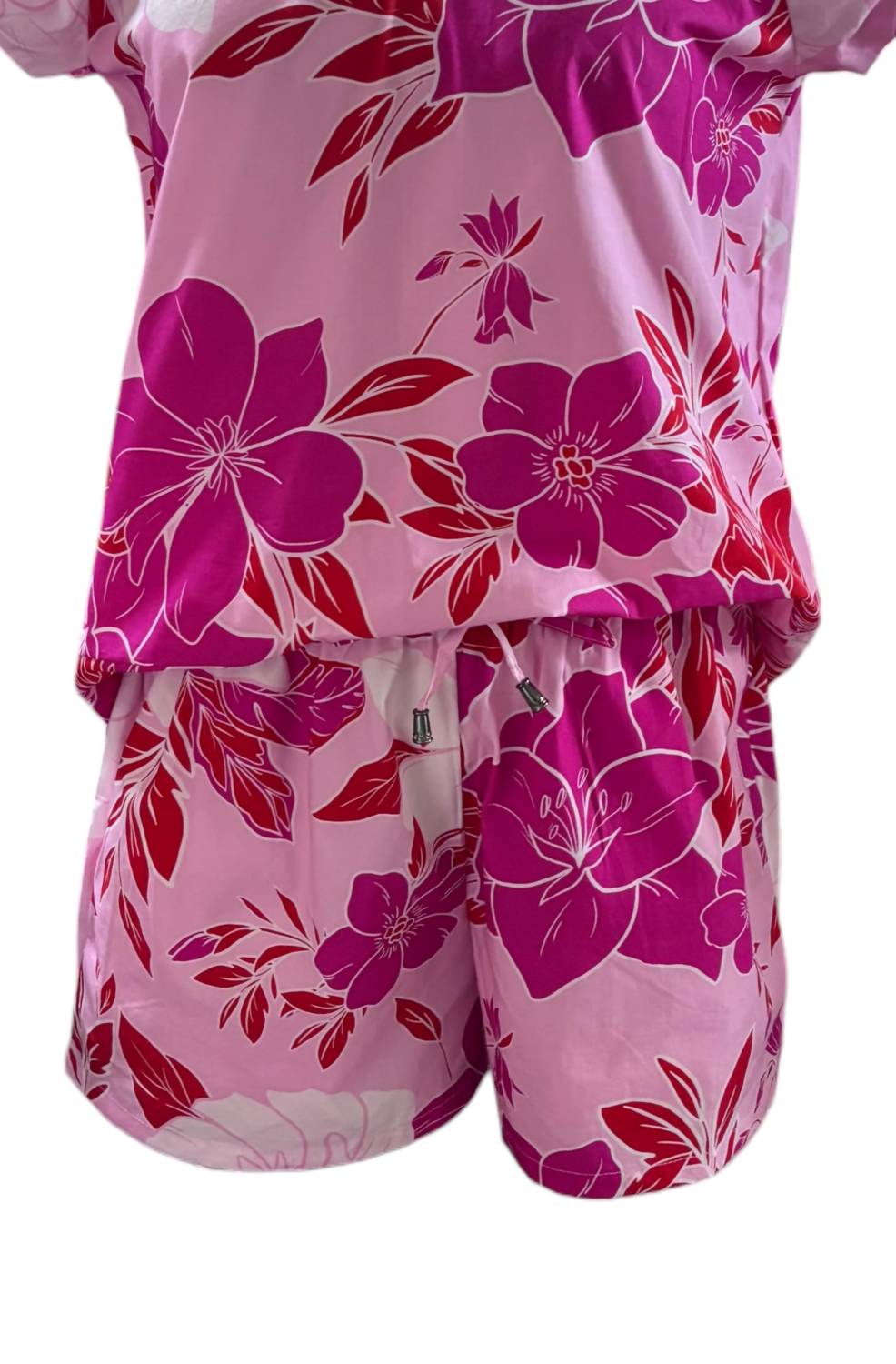 maude vivante Women's Liz Short in coral florals - women's shorts