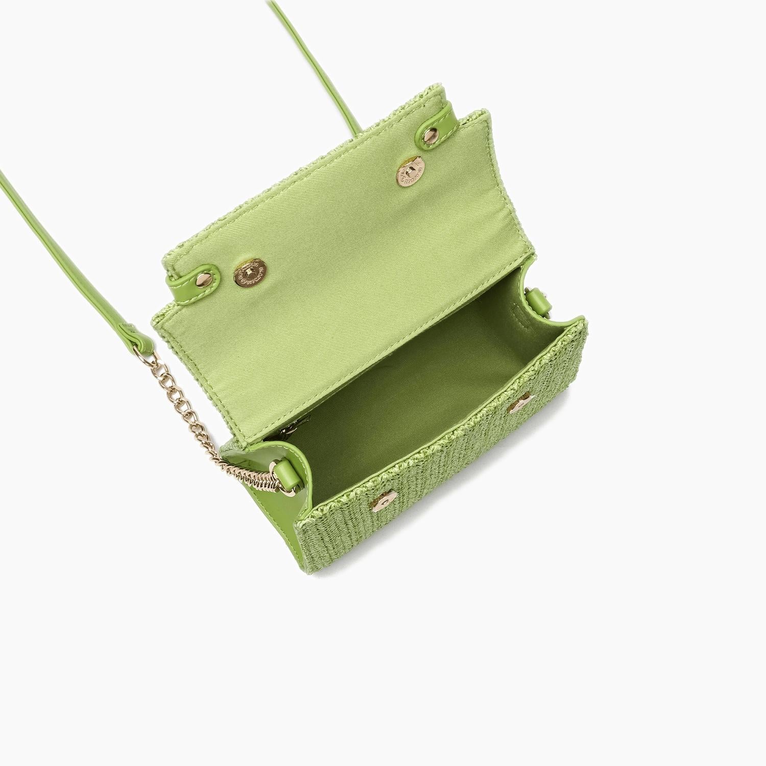 Like Dreams - Women's Neo Pastel Straw Crossbody Bag