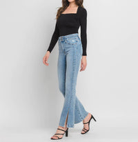 Flying Monkey - Cora High Rise Split Hem Jeans