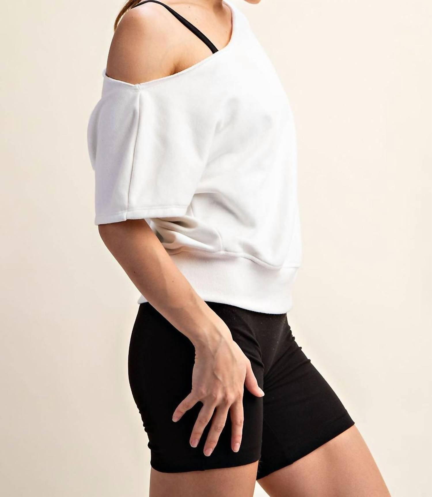 Rae Mode - French Terry Off The Shoulder Top