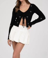 Blu Pepper - Karlie Bow Long Sleeve Top
