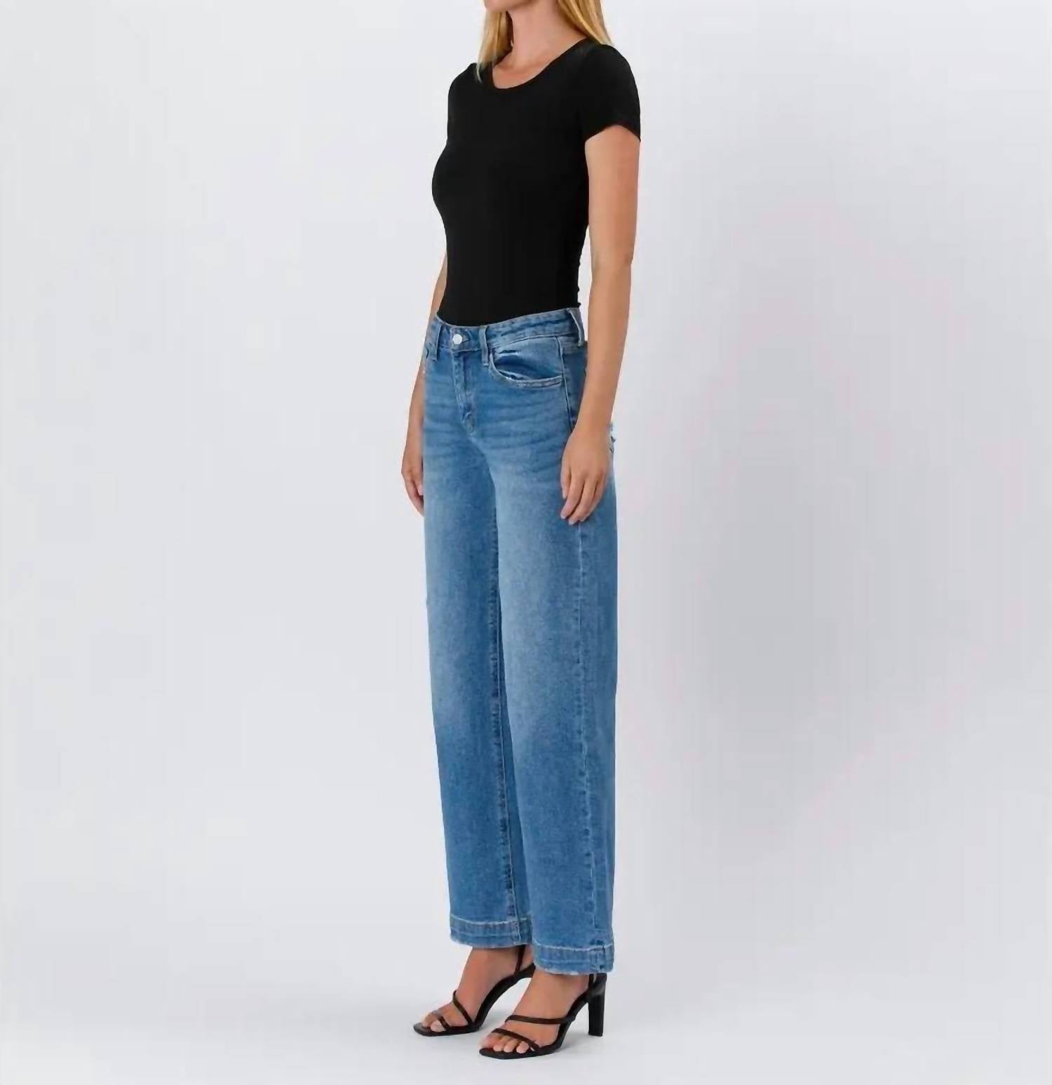 Lovervet - High Rise Trouser Wide Leg Jeans