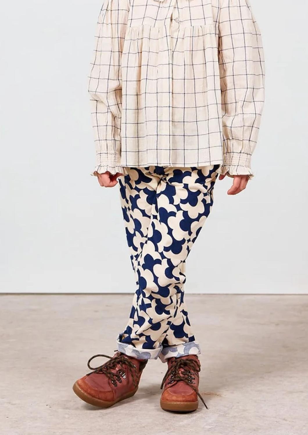 Arsène Et Les Pipelettes - Kid's Popcorn Inspired Velvet Pants
