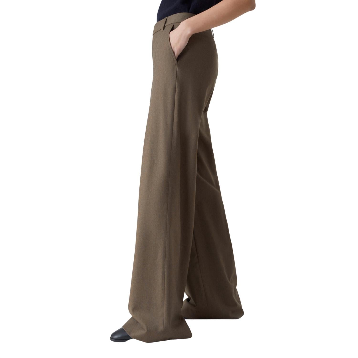 CLOSED Women's Nanton Flannel Pant in golden wood - women's pants - alternate view