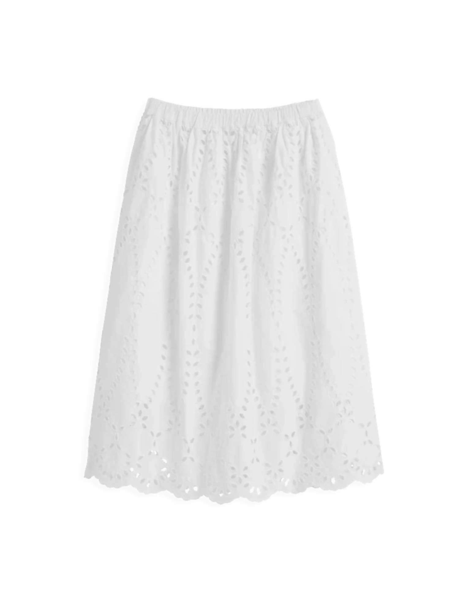 Frank & Eileen - Grace Eyelet Midi Skirt