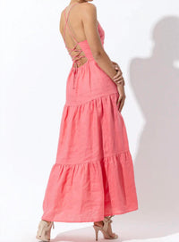 Lusana - Maya Linen Maxi Dress