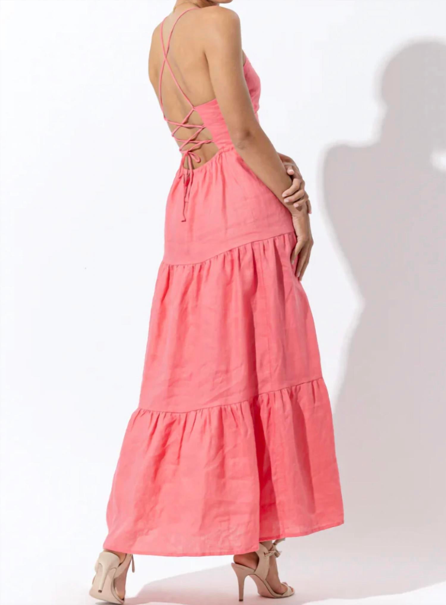 Lusana - Maya Linen Maxi Dress