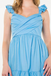Thml - Women’s Tiered Poplin Maxi Dress