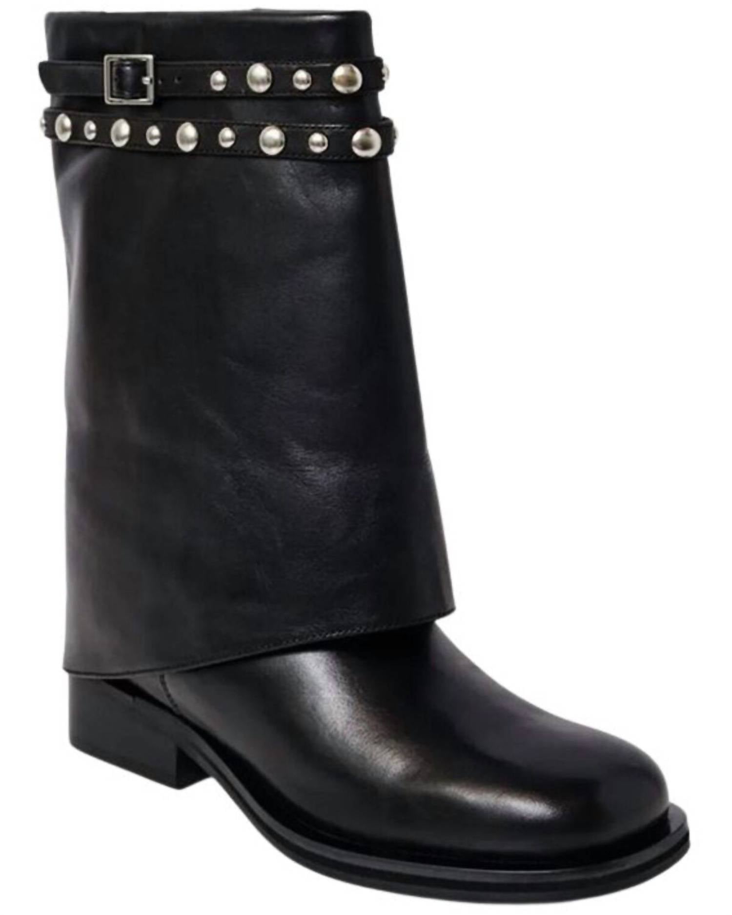 Free People - Women's Scorpio Studded Foldover Boot