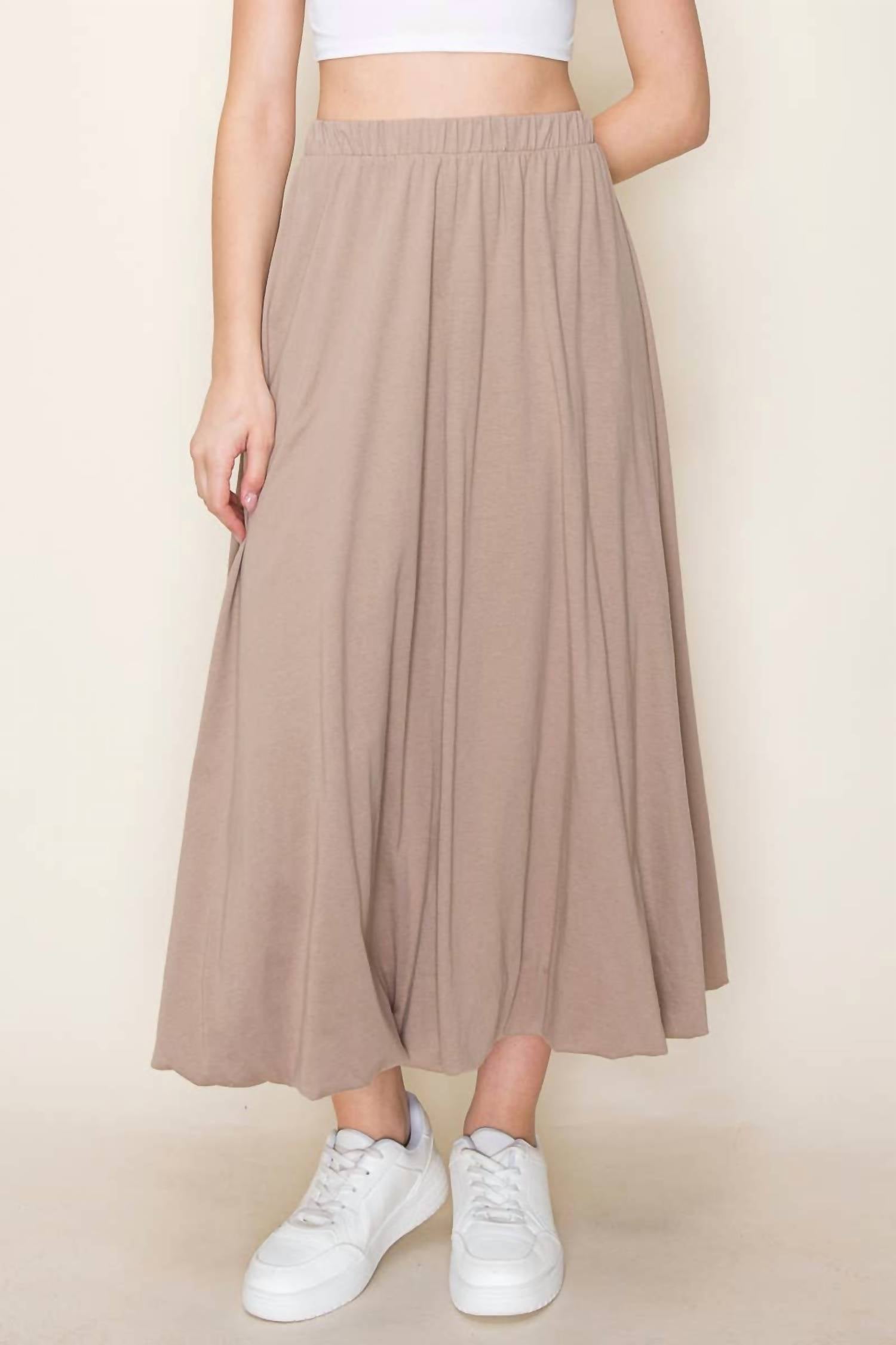 Tres Bien - Cotton Bubble Midi Skirt