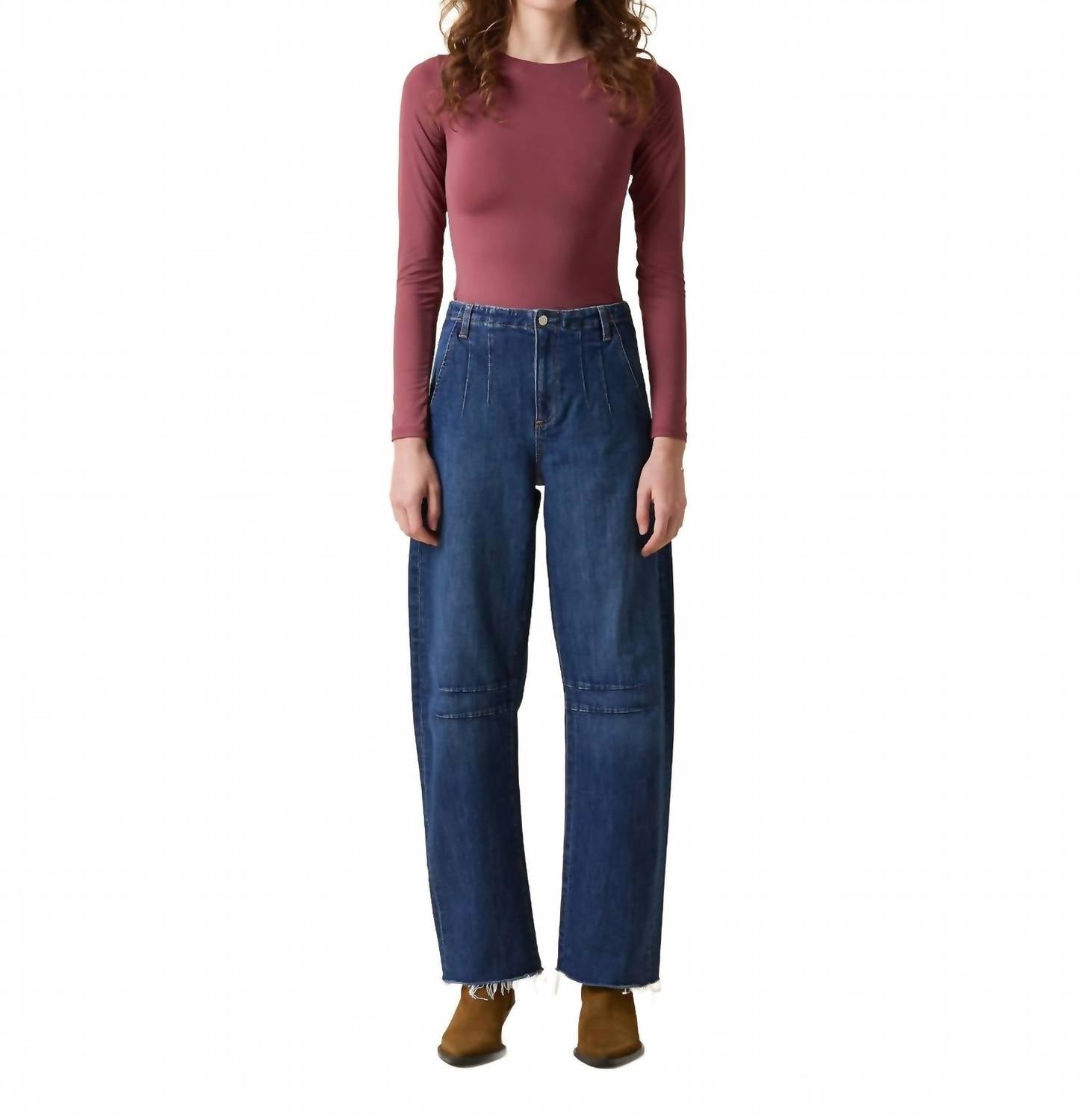 Le Jean - Darted Utility Barrel Jeans