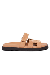 STEVE MADDEN Women's Mayven Flatform Slide Sandal in taupe - women's sandal