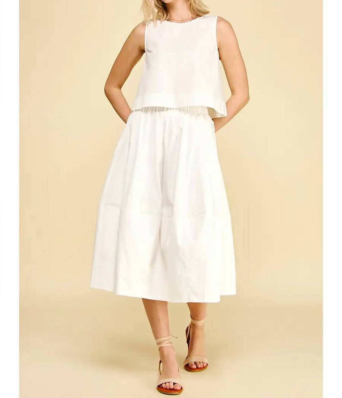 Pinch - Poplin Midi Skirt