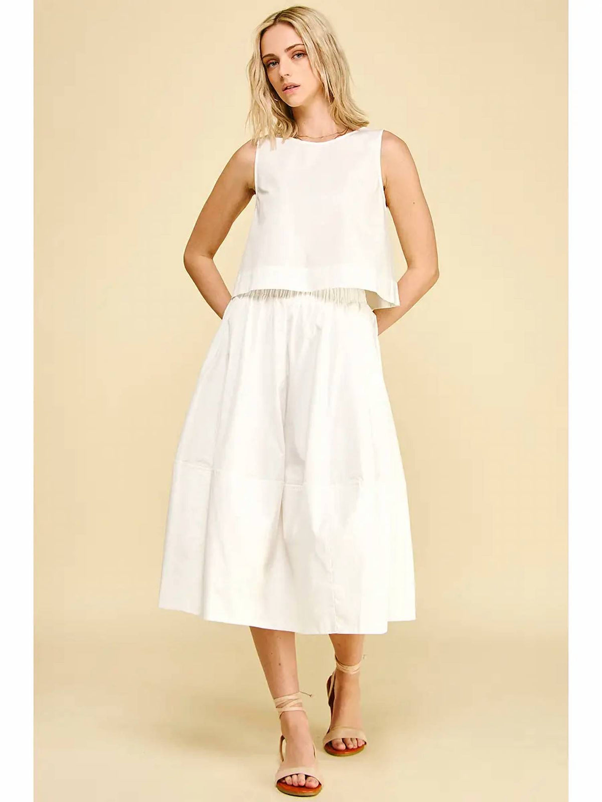 Pinch - Poplin Midi Skirt