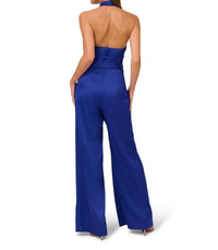 Liv Foster - Satin Cowl Neck Wide Leg Jumpsuit