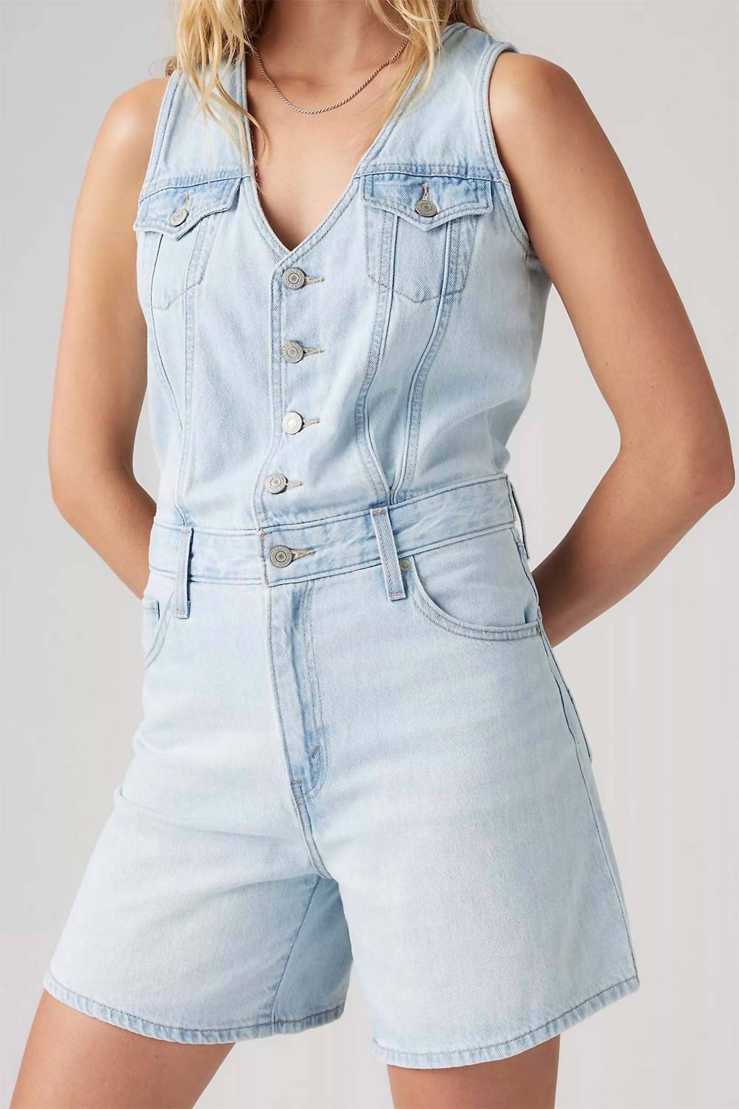 Levi'S - Vest Sleeveless Denim Romper